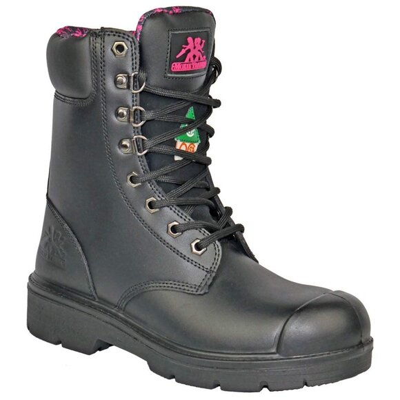 Moxie Trades Anne Black MT50165 Women's 8" Waterproof Steel Toe Boot 7 M (NEW) - Picture 1 of 7
